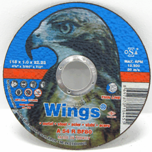 WINGS-DISCO CORTE METAL STD Ø 115 x3,0mm